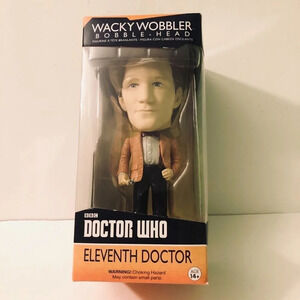 2009 Doctor Who 11th  Doctor Wacky Wobbler Bobble Head 7 Inch Figure Funko
